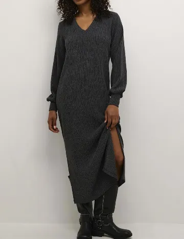 Rochie medie Kaffe, gri inchis