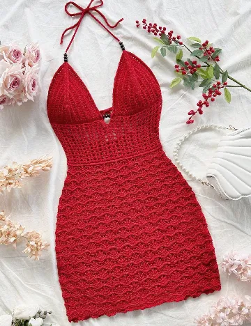 Rochie de plaja SHEIN, rosu