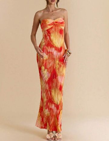 Rochie lunga SHEIN, portocaliu
