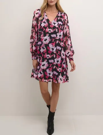 Rochie scurta Kaffe, mix culori
