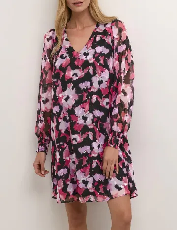 Rochie scurta Kaffe, mix culori