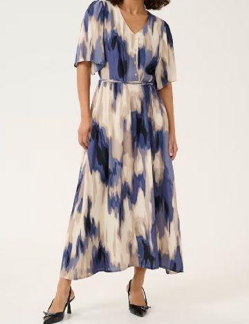 Rochie lunga Kaffe, mix culori