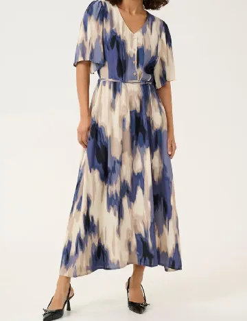 Rochie lunga Kaffe, mix culori