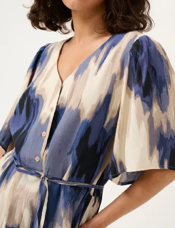 Rochie lunga Kaffe, mix culori
