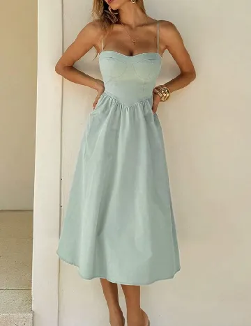 Rochie lunga SHEIN, verde
