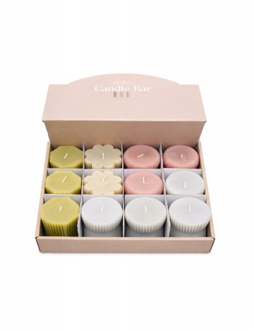Set lumanari decorative, 12 bucati KAPIMEX, mix culori