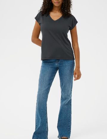 Tricou Kaffe, gri