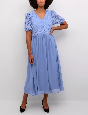 Rochie lunga Kaffe, albastru
