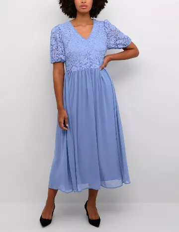 Rochie lunga Kaffe, albastru