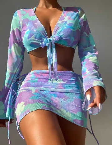 Costum de baie SHEIN, mix culori