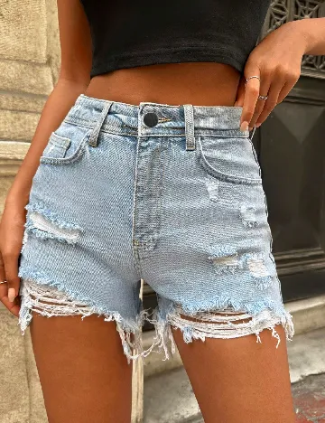 Pantaloni scurti SHEIN, albastru
