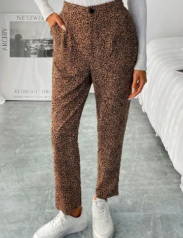 Pantaloni SHEIN, animal print