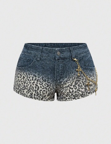 Pantaloni scurti Romwe, animal print