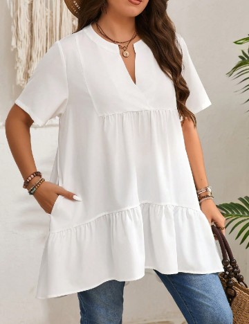 Bluza Emery Rose Curve, alb