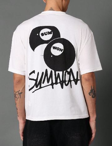 Tricou Oversize SUMWON, alb