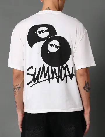 Tricou Oversize SUMWON, alb