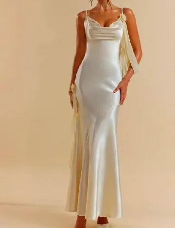 Rochie lunga SHEIN, crem