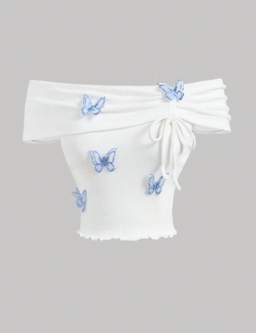 Top SHEIN, alb