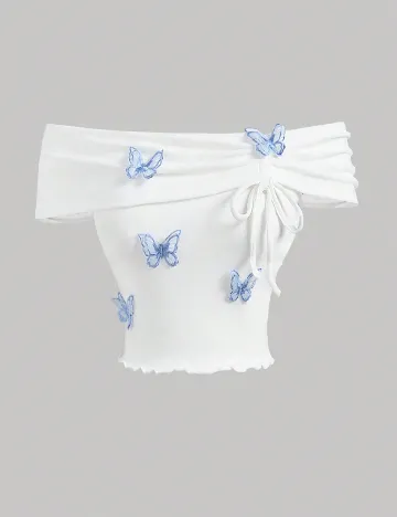 Top SHEIN, alb