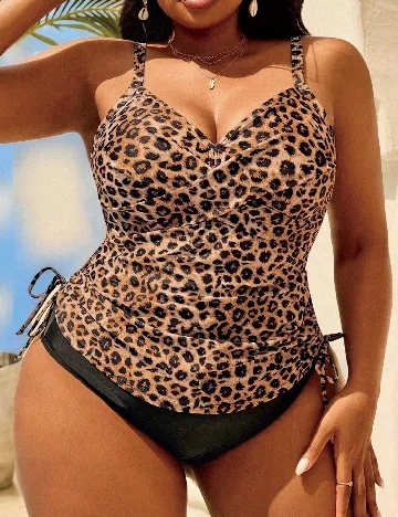 Costum de baie SHEIN CURVE, animal print