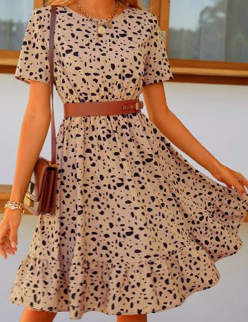 Rochie scurta SHEIN, crem