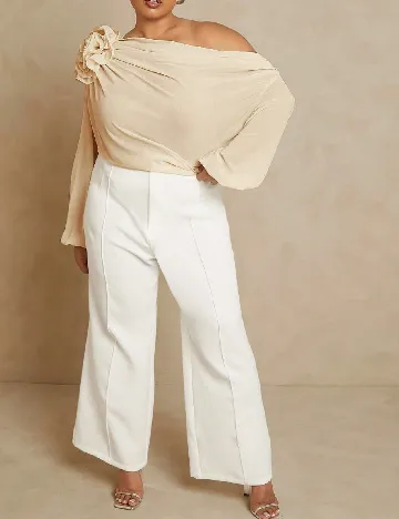 Bluza Haute Plus Size, crem