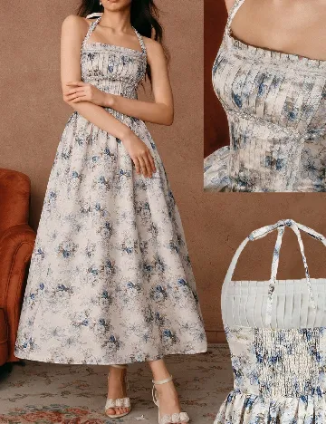 Rochie lunga Savoree, floral print