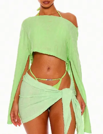 Top de baie Musera, verde
