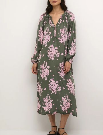Rochie medie Kaffe, verde