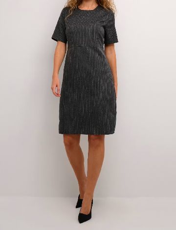 Rochie scurta Kaffe, gri inchis