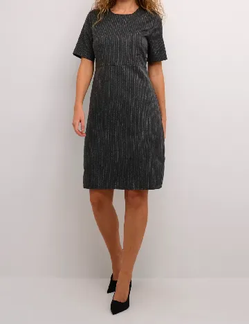 Rochie scurta Kaffe, gri inchis