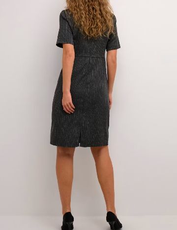 Rochie scurta Kaffe, gri inchis