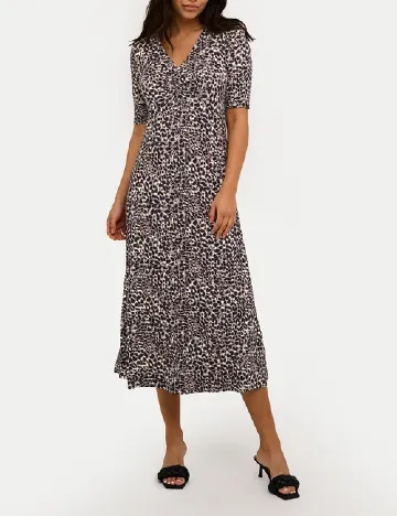 Rochie medie Kaffe, animal print