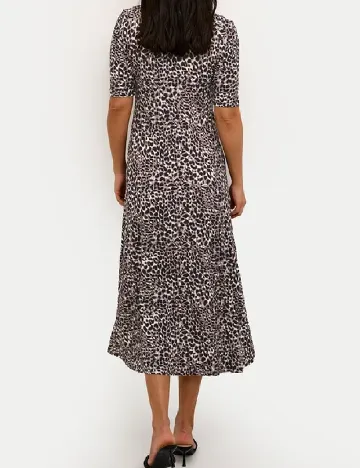 Rochie medie Kaffe, animal print
