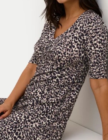 Rochie medie Kaffe, animal print