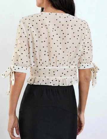 Top SHEIN, ecru