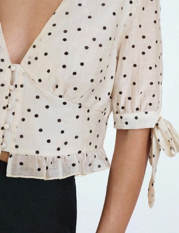 Top SHEIN, ecru