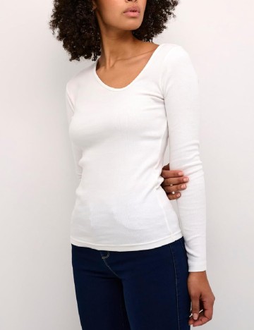 Bluza Kaffe, alb