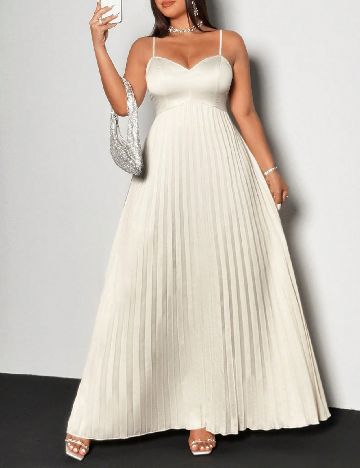 Rochie lunga SHEIN CURVE, ecru