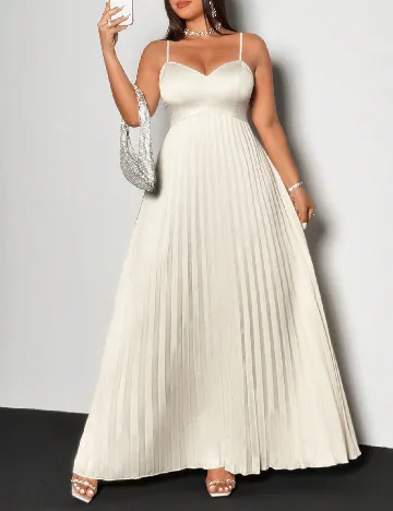 Rochie lunga SHEIN CURVE, ecru