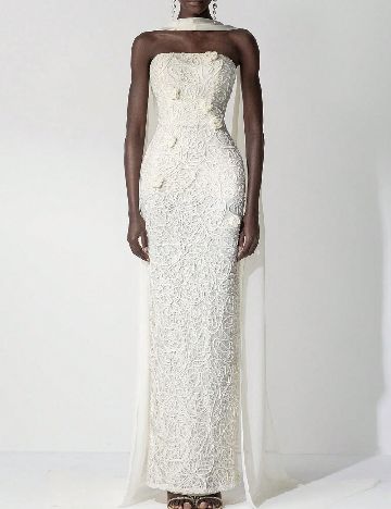 Rochie lunga SHEIN, ecru