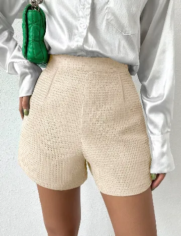 Pantaloni scurti SHEIN, crem