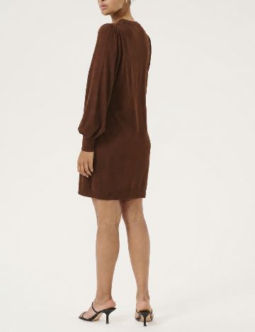 Rochie scurta Kaffe, maro