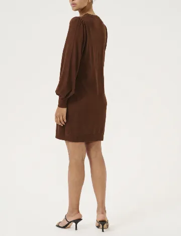 Rochie scurta Kaffe, maro