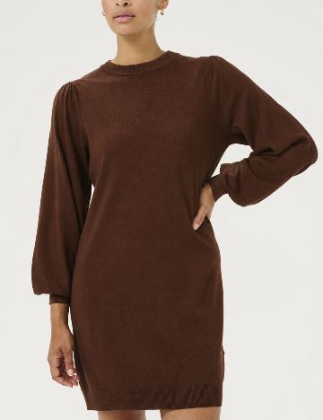 Rochie scurta Kaffe, maro