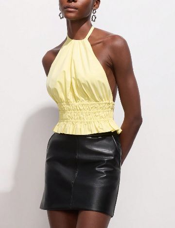Top SHEIN, galben