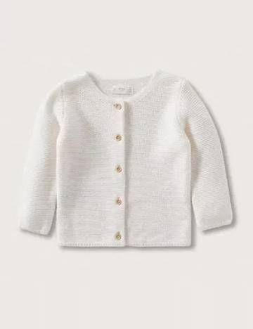 Cardigan Mango Kids, alb