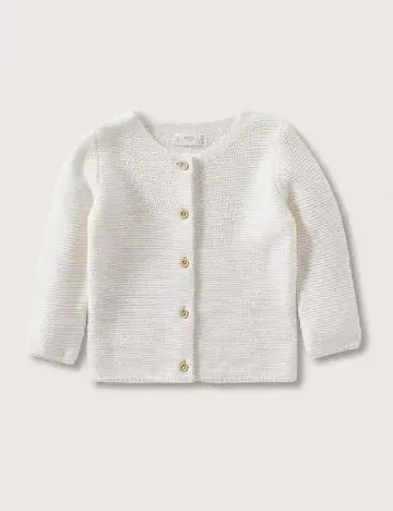 Cardigan Mango Kids, alb