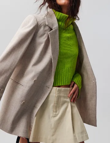 Sacou Oversize Sinsay, bej