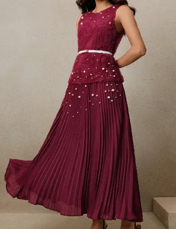 Rochie lunga Anewsta, visiniu